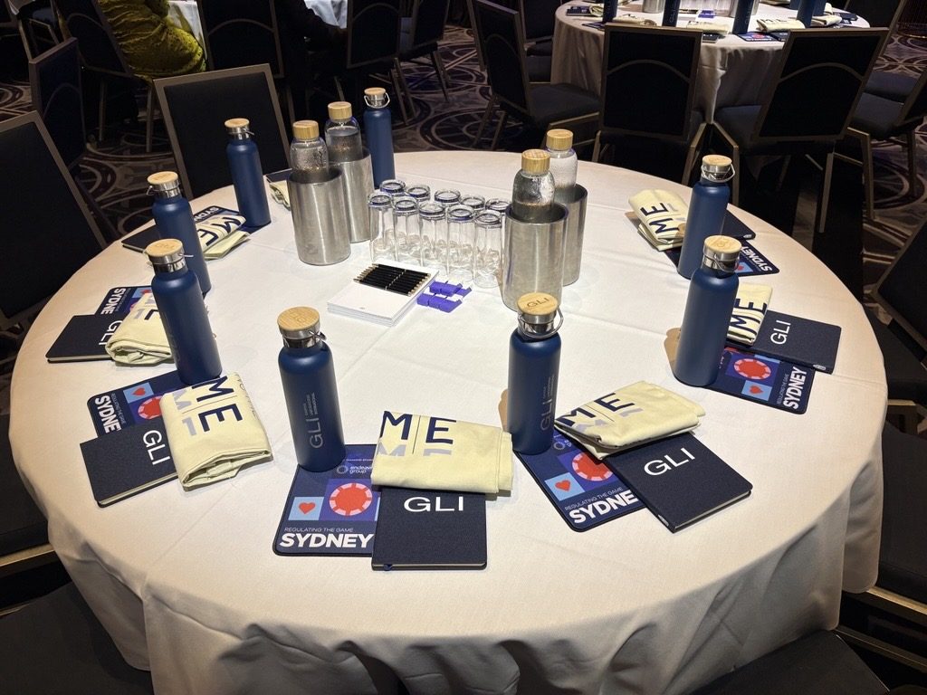 Branded merchandise for Gaming Laboratories International