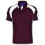 Maroon / White