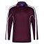 Maroon / White