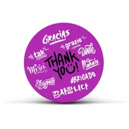 60mm Round Vinyl Adhesive Labels UV Resistant Full Colour