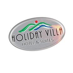 Oval Resin Dome Adhesive Labels 74mm x 43mm