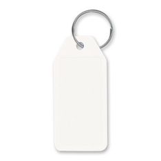 Rigid Hard Plastic Key Tags with Split Ring