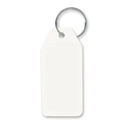 Rigid Hard Plastic Key Tags with Split Ring