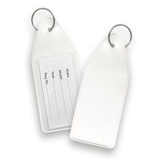 Vinyl Vehicle Registration Key Tag with Removable Insert
