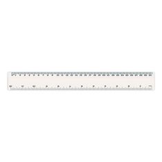 Flip Edge Plastic Measuring Ruler 30cm Dual Scale