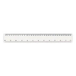 Flip Edge Plastic Measuring Ruler 30cm Dual Scale