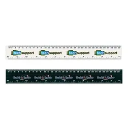 Flip Edge Plastic Measuring Ruler 30cm