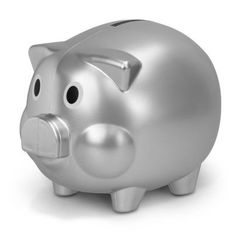 Large Reusable Plastic Piggy Bank with Removable Plug