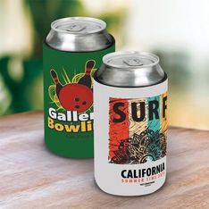 Neoprene Flat Fold Can Cooler With Base