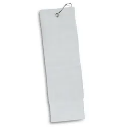 Double Folded Cotton Golf Towel with Clip