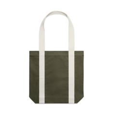 Carrie Two Tone Cotton Canvas Tote With Contrast Handles