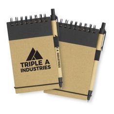 Spiro Eco Notebook with Paper Pen A6 Wiro Bound