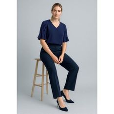 Womens Cool Stretch Adjustable Waist Corporate Pants