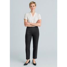 Womens Cool Stretch Bandless Bamboo Charcoal Dress Pants