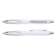 Neo Retractable Ballpoint Pen with Frosted Grip Chrome Trim