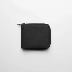 Recycled Polyester Zip Wallet 350gsm Black