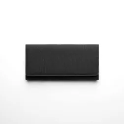 Recycled Polyester Long Travel Wallet 90mm x 190mm Black