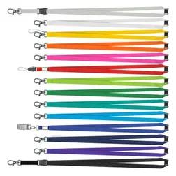 12mm Polyester Lanyards with Safety Breakaway