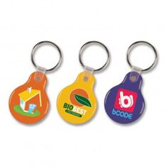 Flexi Resin Coated Keyring Round Full Colour Both Sides