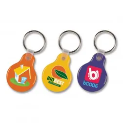 Flexi Resin Coated Keyring Round Full Colour Both Sides