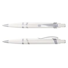 Athena Retractable Ballpoint Pen with Metallic Barrel Chrome Trim