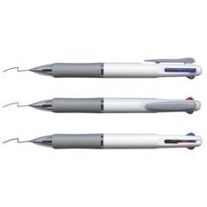 Retractable Multi Color Ballpoint Pen with Rubber Grip