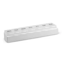 Seven Compartment Weekly Medication Organiser Box
