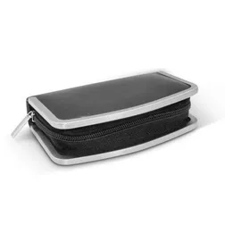 Six Piece Manicure Set with Zippered Case Chrome Trim