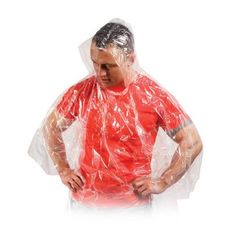 Compact Foldable Emergency Rain Poncho with Hood