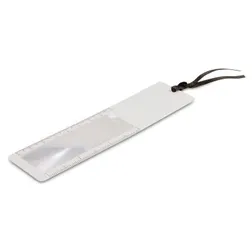 Plastic Bookmark Magnifier Ruler with 3x Lens