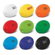 Rugby Ball Shaped Stress Reliever with Logo