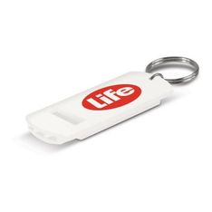 High Volume Plastic Safety Whistle with Keyring