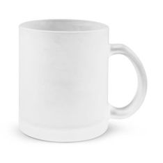 Venetian Frosted Glass Coffee Mug with Natural Etch Laser Engraving