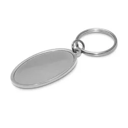 Surf Aluminium Keyring with Oxidised White Laser Engraving