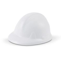 Hard Hat Shaped Polyurethane Stress Reliever White