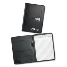 Bonded Leather Portfolio with Metal Centreplate
