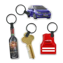 Star Flex Custom Shape Foam Filled Keyring