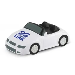 White Sports Car Polyurethane Stress Reliever