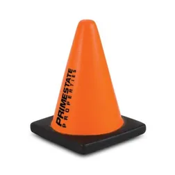 Traffic Cone Shaped Polyurethane Stress Reliever