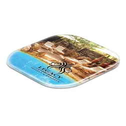Square Frosted Plastic Drinkware Underlay