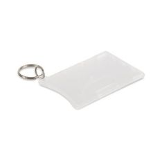 Clear Single Card Holder with Keyring