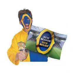 Polyester Supporters Flag with Handle Full Colour Printing
