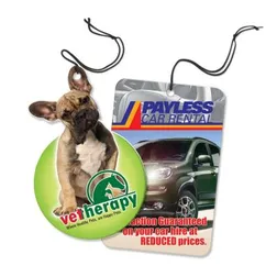 Cardboard Car Air Freshener Custom Logo Eight Scent Options