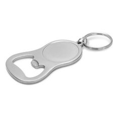 Chevron Metal Bottle Opener Keyring with Laser Engraving