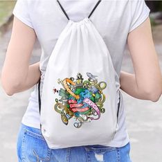 210D Polyester Backpack with Metal Eyelets