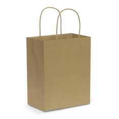 Medium Kraft Paper Carry Bag with Rope Handles