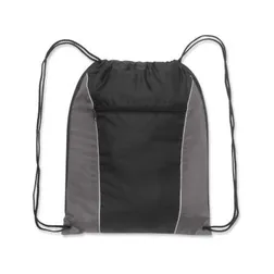 Ranger Polyester Drawstring Backpack with Front Zip Pocket