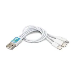 Triple Connector Cable Type-C Micro-B Lightning
