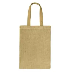 Zeta Natural Jute Tote with Cotton Handles
