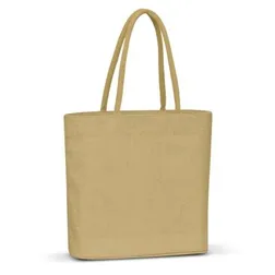 Carrera Laminated Jute Tote with Padded Cotton Handles